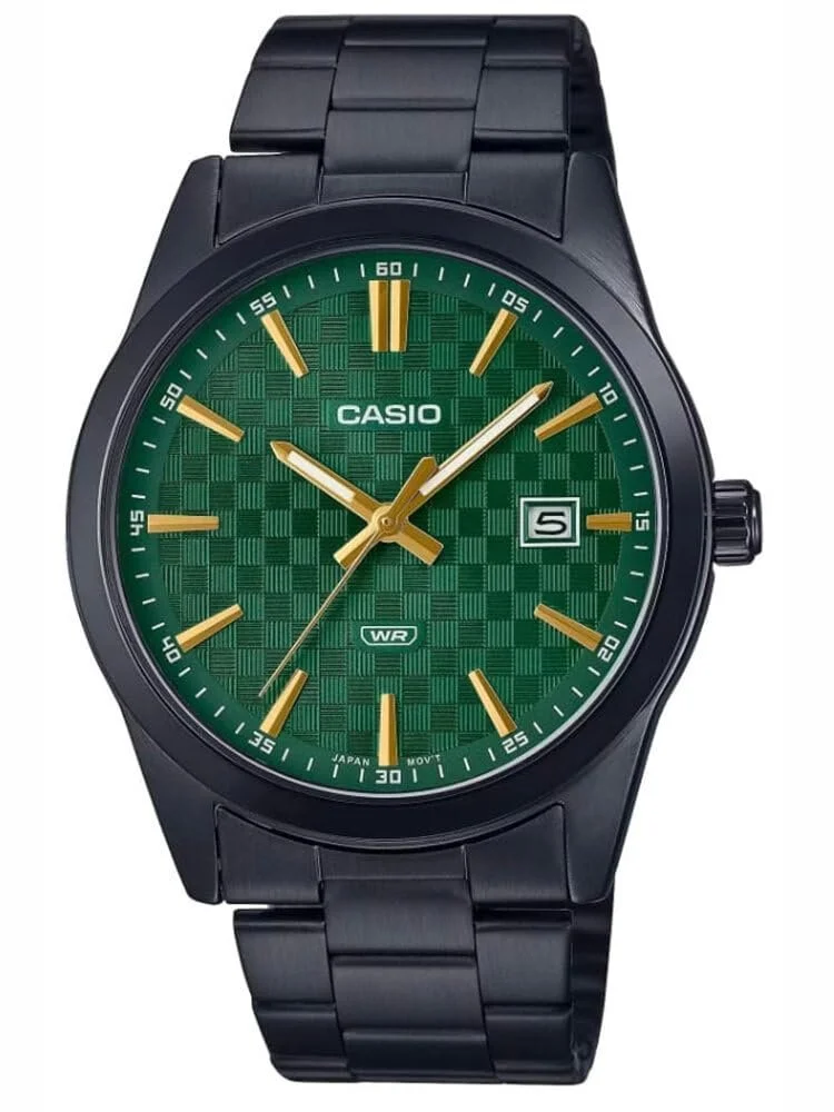 Мужские часы Casio MTP-VD03B-3AUDF Кварцевые с ремешком из нержавеющей стали, фото №1 Мужские часы Casio MTP-VD03B-3AUDF Кварцевые с ремешком из нержавеющей стали, фото №1