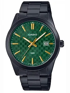 Мужские часы Casio MTP-VD03B-3AUDF Кварцевые с ремешком из нержавеющей стали - Фото 1