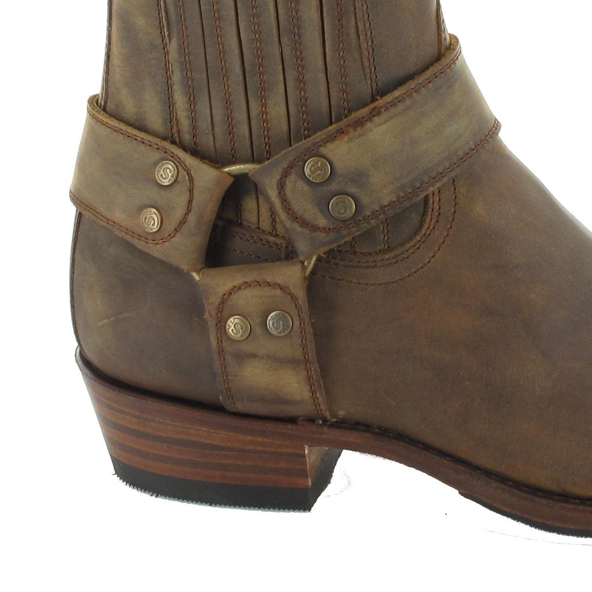 Мотоботы Biker Unisex Sendra Boots 8286 Кожаные Мотоботы, фото №4