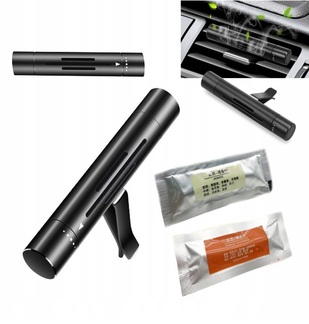 Ароматизатор в автомобиль LanXin освежитель воздуха машину 10 сменных картриджей Черный, фото №7