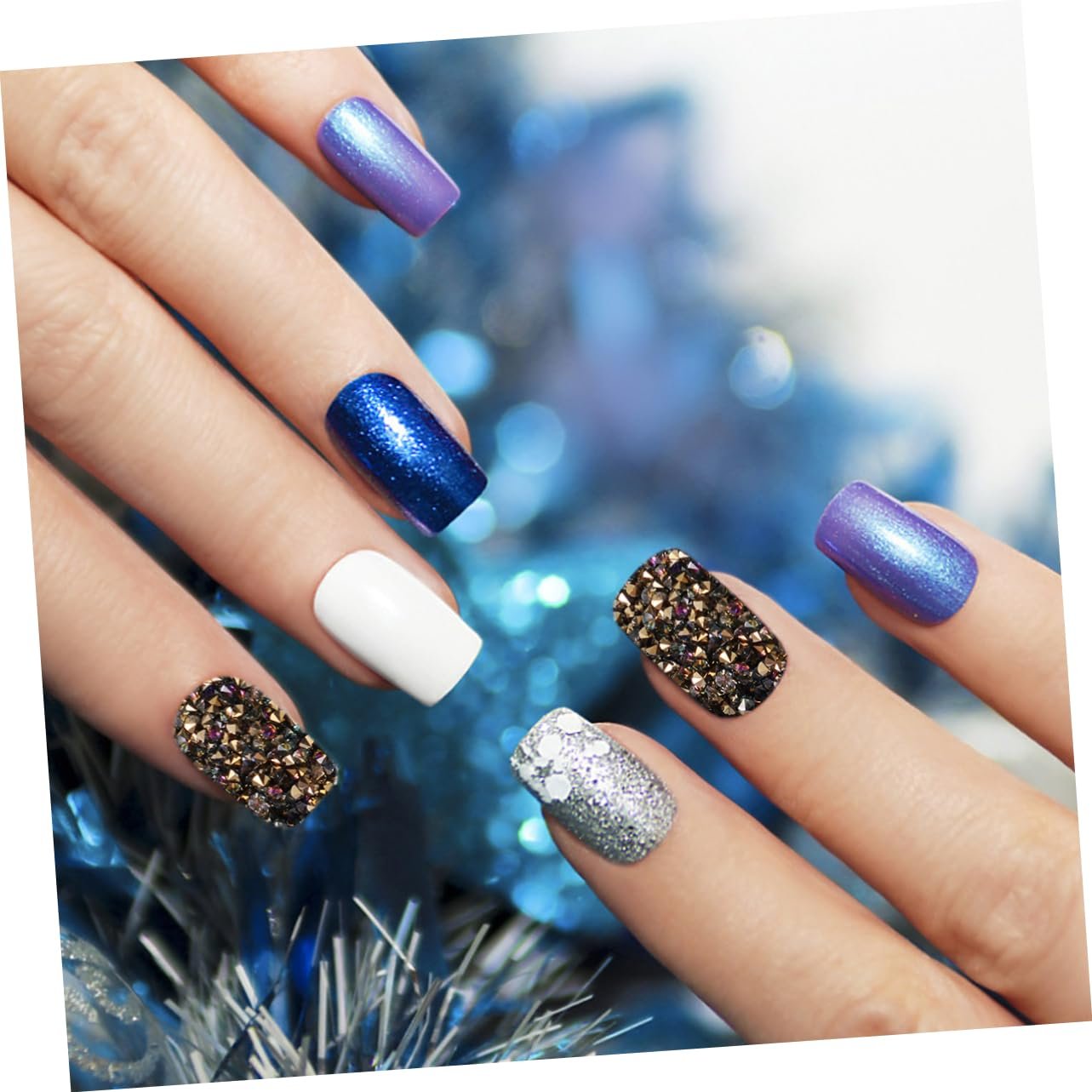 Стрази для нігтів Housoutil 4 упаковки Мікроцирконій Водостійкий, фото №7