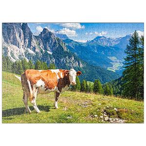 Купить Пазл MyPuzzle Special Collection Cow Grazing on an Alpine Meadow in the Dolomites 500 элементов - Фото 1 Пазл MyPuzzle Special Collection Cow Grazing on an Alpine Meadow in the Dolomites 500 элементов - Фото 1
