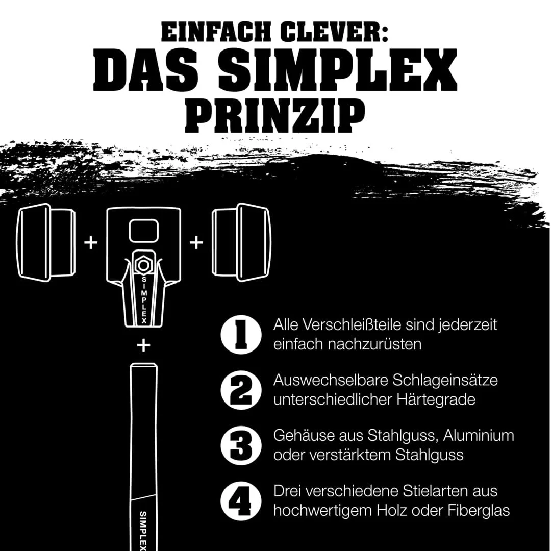 М’яка киянка Halder Simplex 3026 3026030 30мм Різнокольорова, фото №8