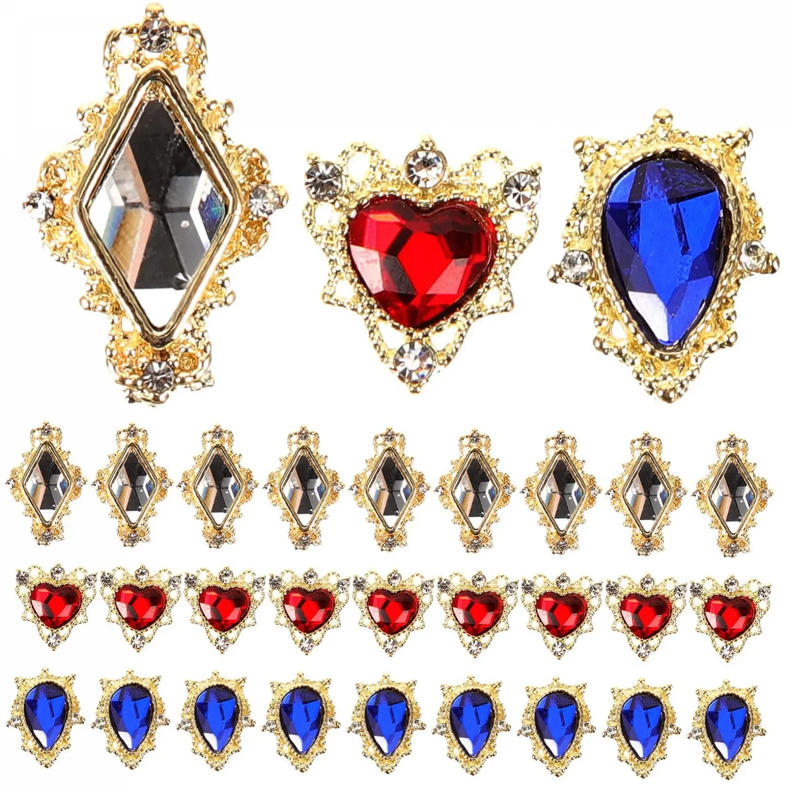 Стразы для ногтей FRCOLOR, 30 штук * 4, фото №1