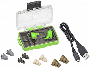 Бездротові протишумові навушники 3M Peltor EEP-100 / Активне шумозаглушення / Вологозахист IP54 / Швидка зарядка / До 16 годин роботи від акумулятора / Зелені synthetic.ua - Фото 1