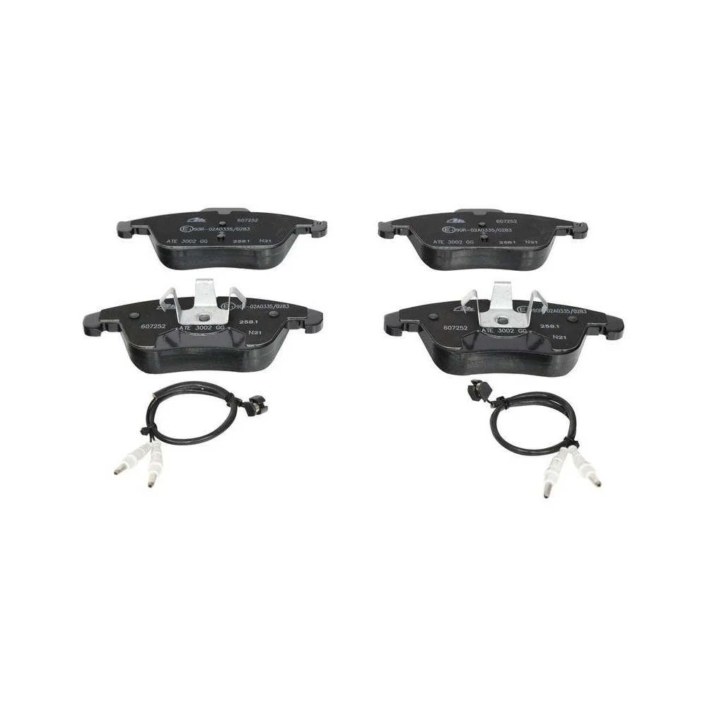 Комплект гальмівних колодок, дискове гальмо ATE 13.0460-7252.2 для CITROËN PEUGEOT, фото №1