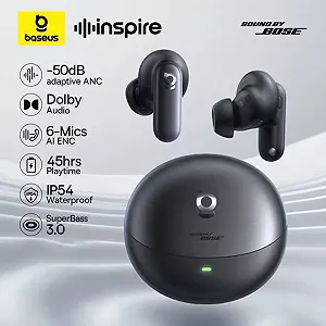 Наушники Baseus Inspire XP1 Dolby Audio ANC BT6.1 Sound by Bose Black - Фото 1