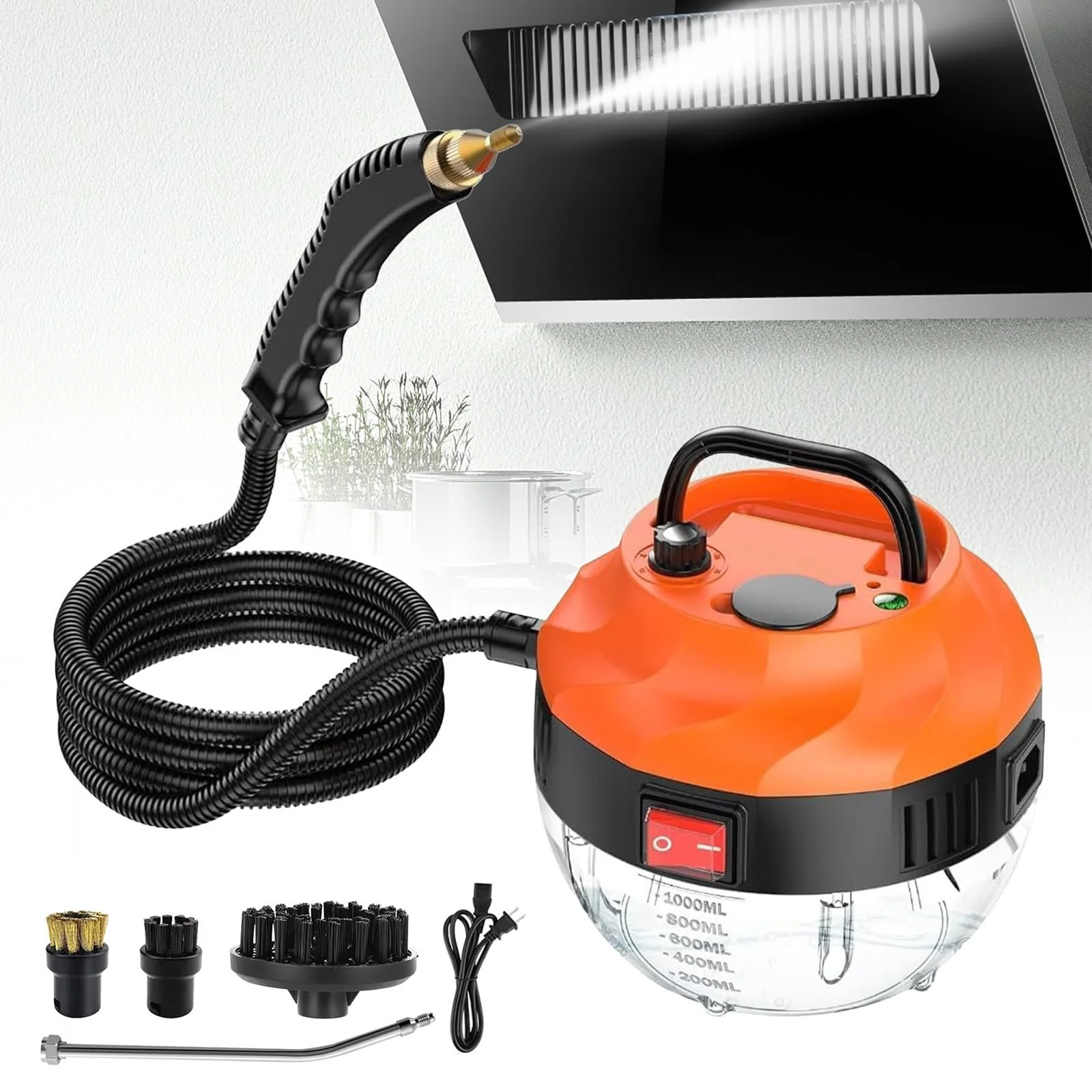 Ручний пароочисник 3800W 1000 мл 6 рівнів, фото №1 Ручний пароочисник 3800W 1000 мл 6 рівнів, фото №1