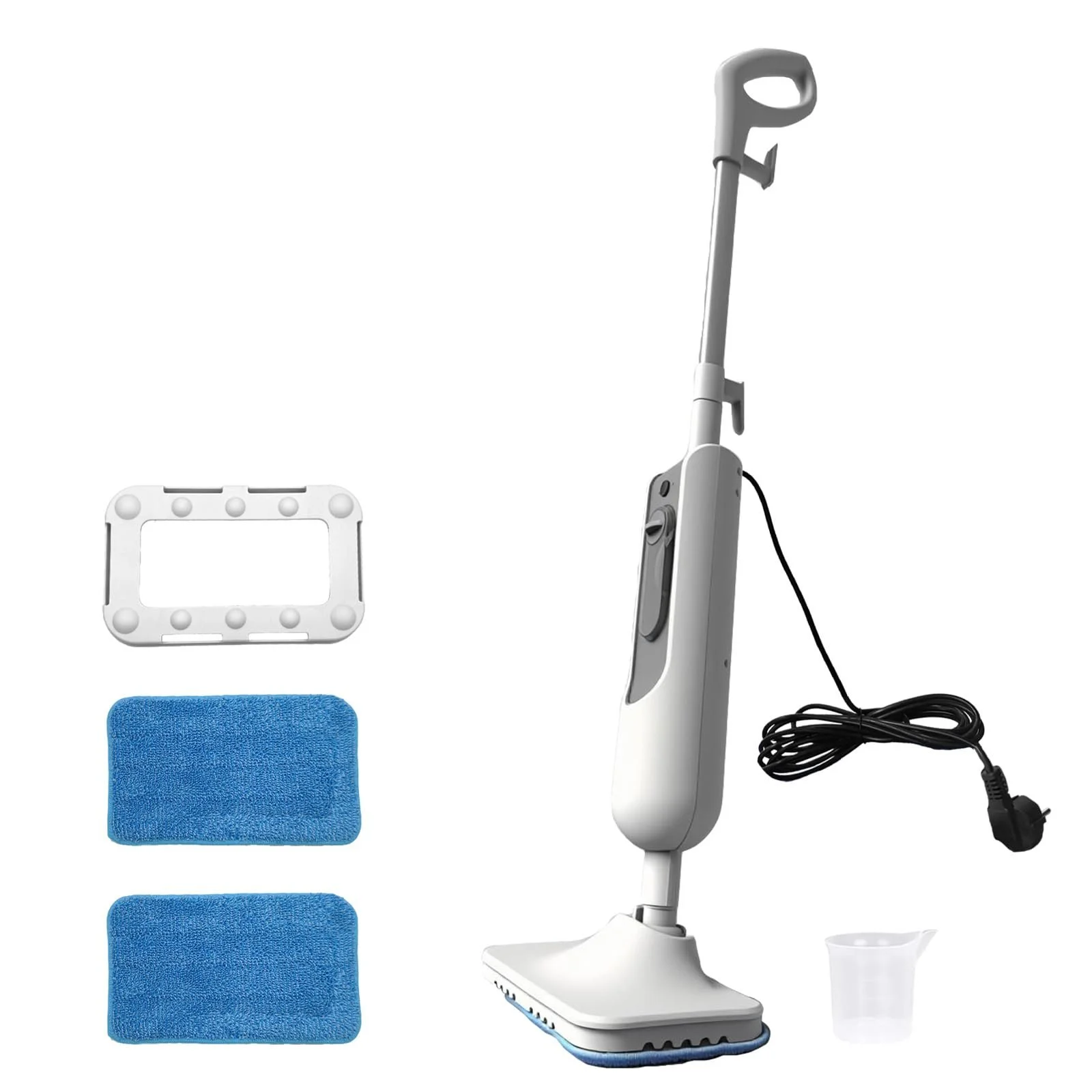 Парова швабра Бездротова Поворотна головка 120° Біла, фото №1