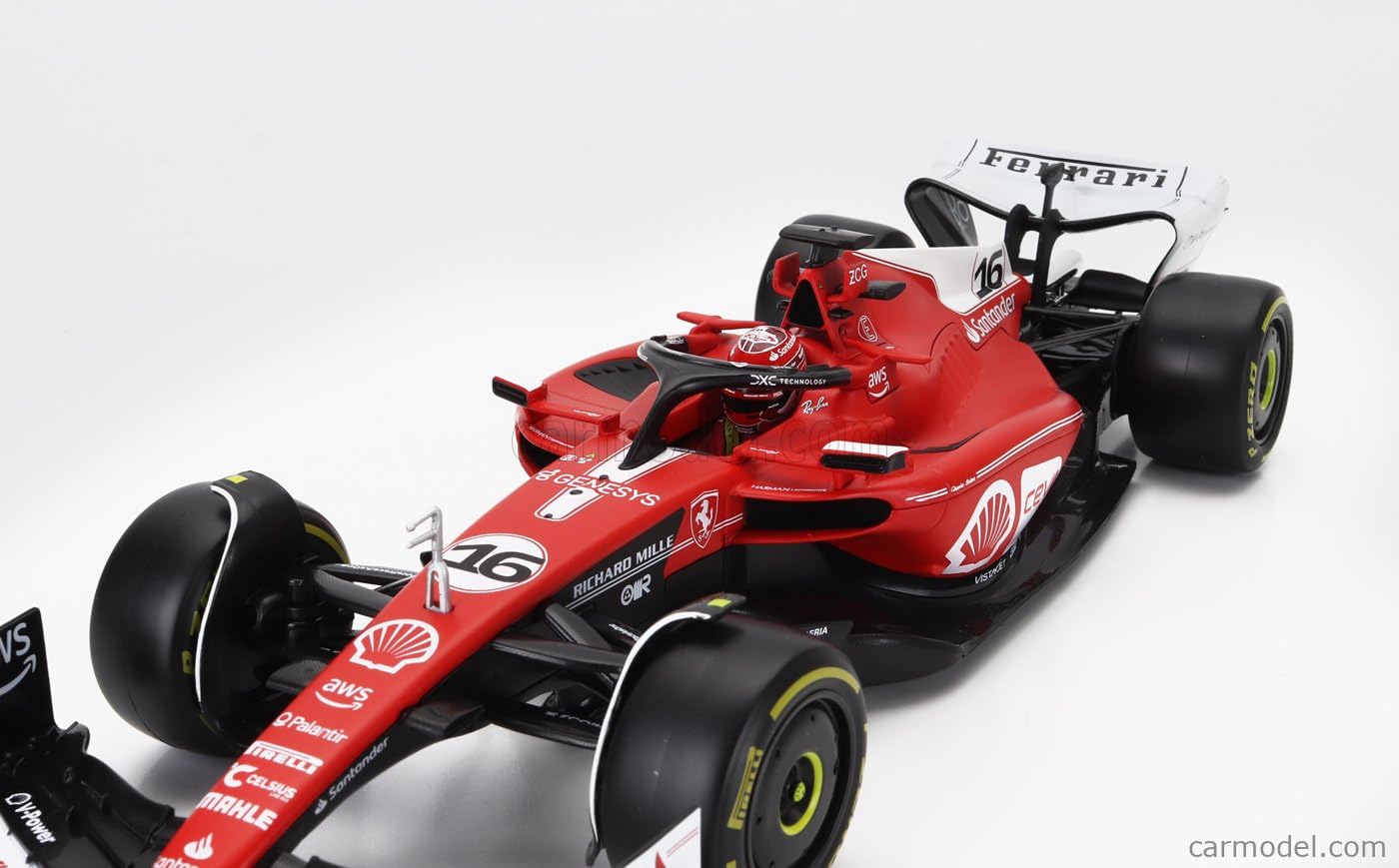 Модель Bburago DieCast Автомобиль Ferrari SF-23 Charles Leclerc #16 GP LAS Vegas Formula 1 F1 Масштаб 1/18 30 см, фото №4