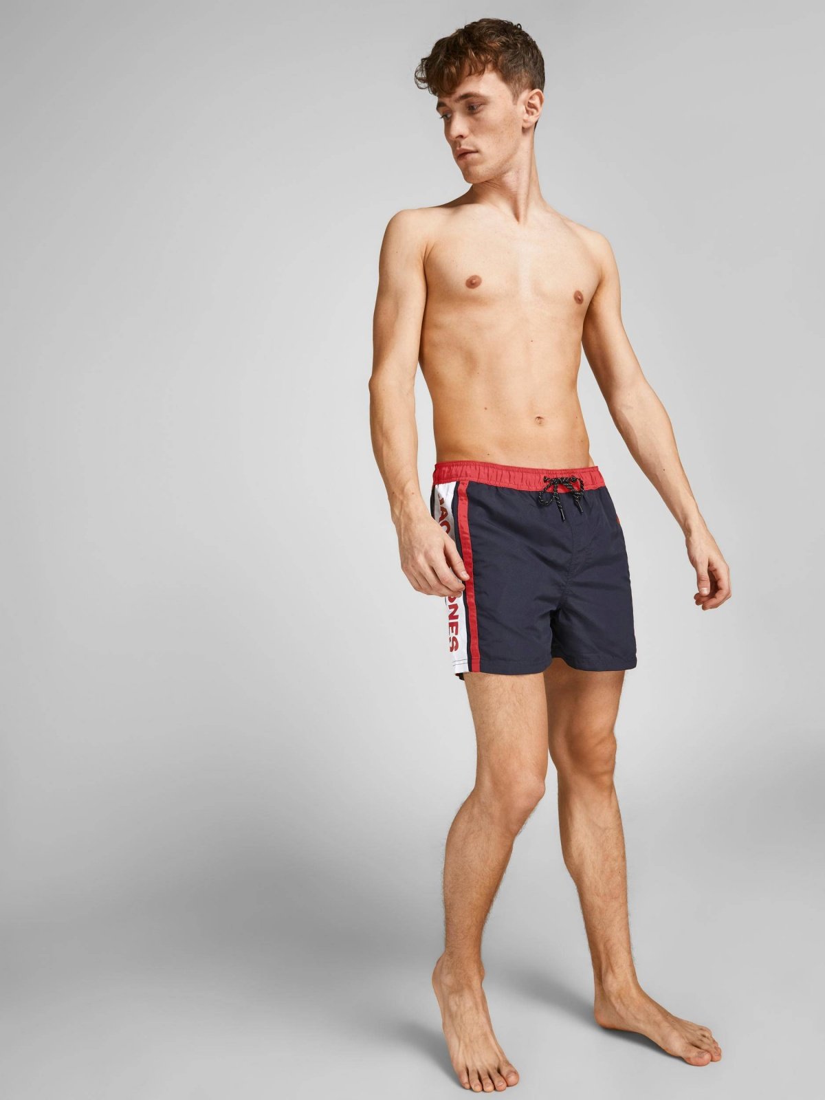 Шорти плавальні JPSTCRETE JJSWIM AKM TAPE SN 12204009-Navy Blazer Jack&Jones Темно-синій 2XL, фото №3