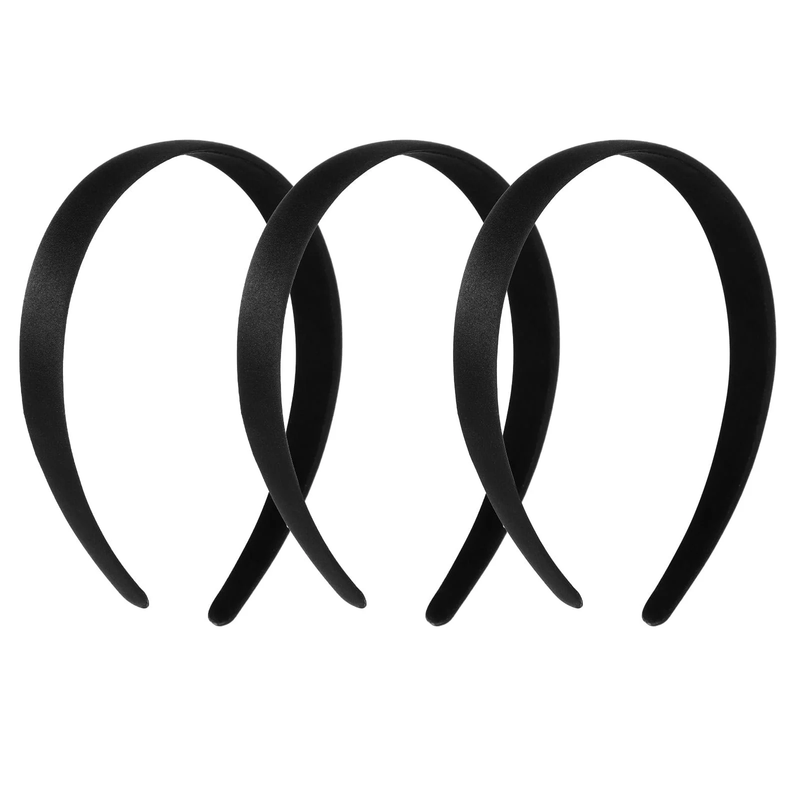 Набір оксамитових обручів на голову 3 шт, фото №1
