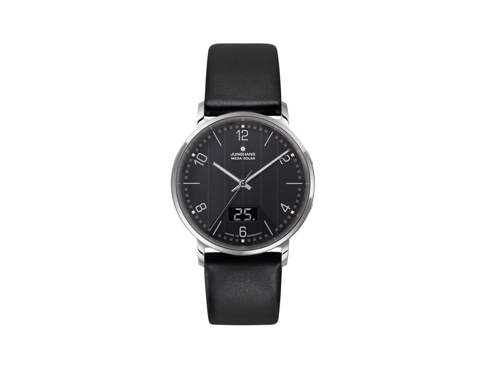 Годинник Junghans Milano Mega Solar Schwarz (арабські цифри), фото №1