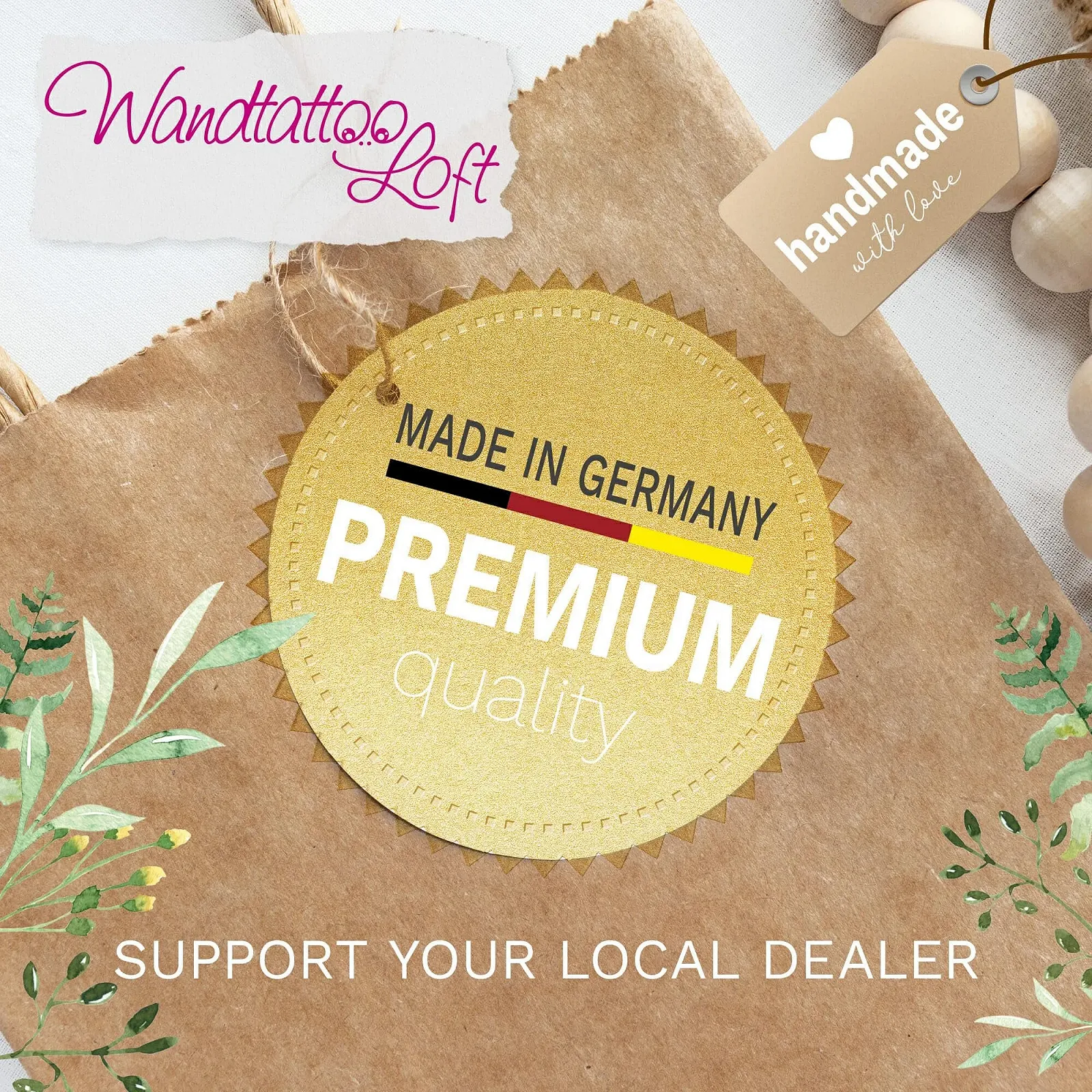 Наклейка на стену Wandtattoo Loft Reed Decoration Камыш 30 цветов 2 размера, фото №3