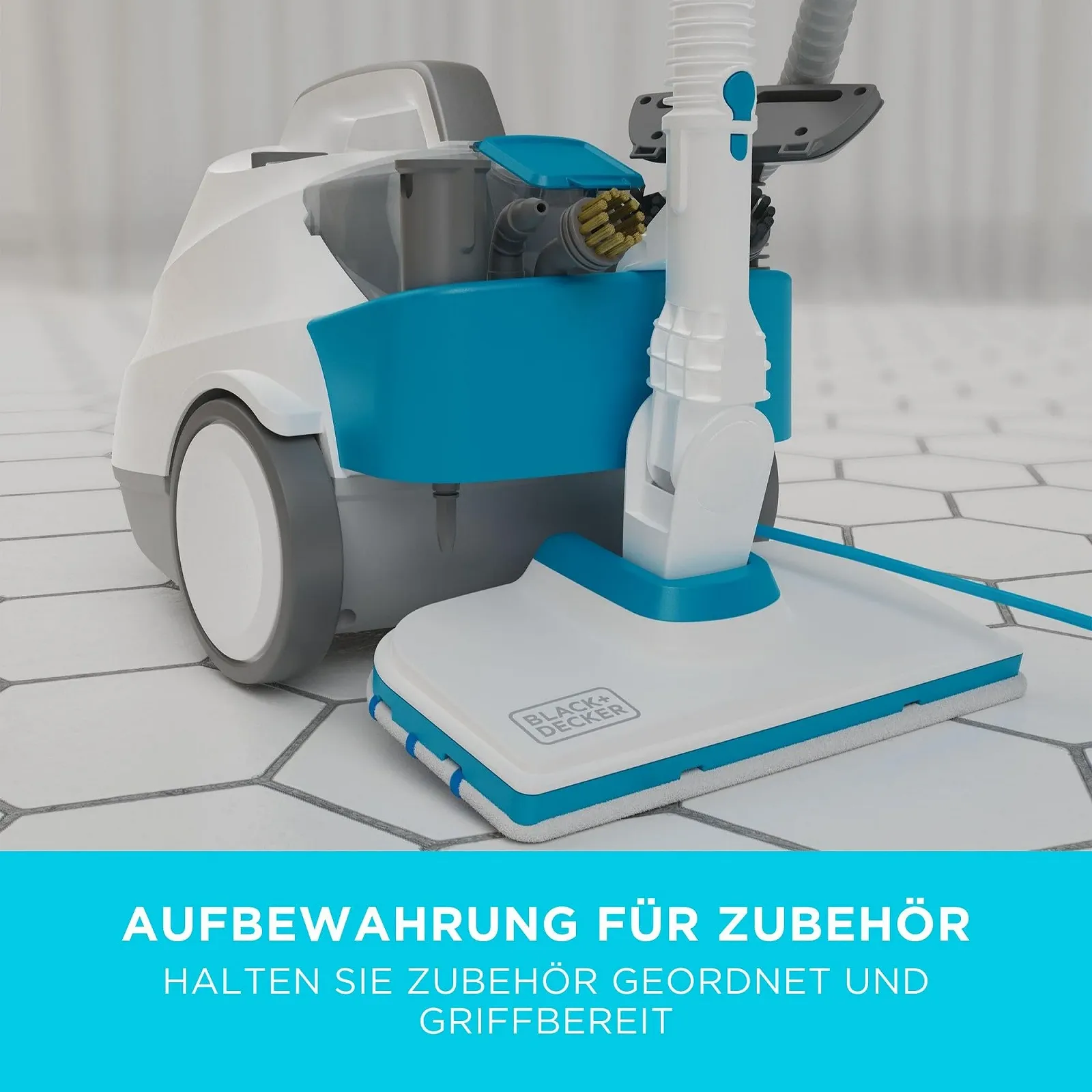 Пароочисник BLACK+DECKER Steam Ultra BHSMP2314 2300 Вт 4 бар 1,2 л 14 аксесуарів, фото №8