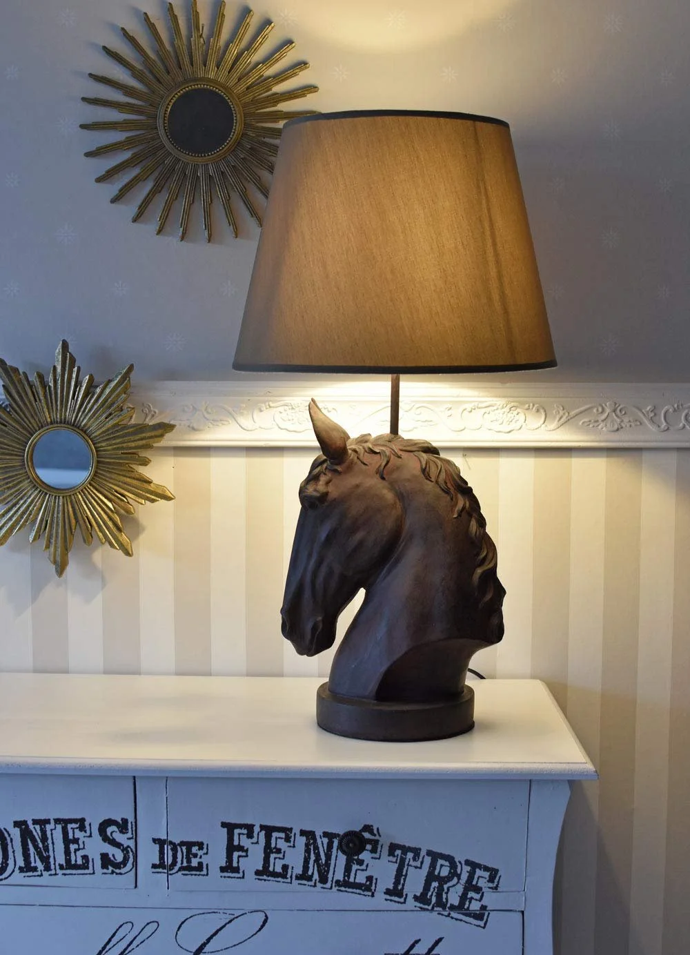 Настольная лампа Palazzo cw214 Голова лошади 66 см E27, фото №4