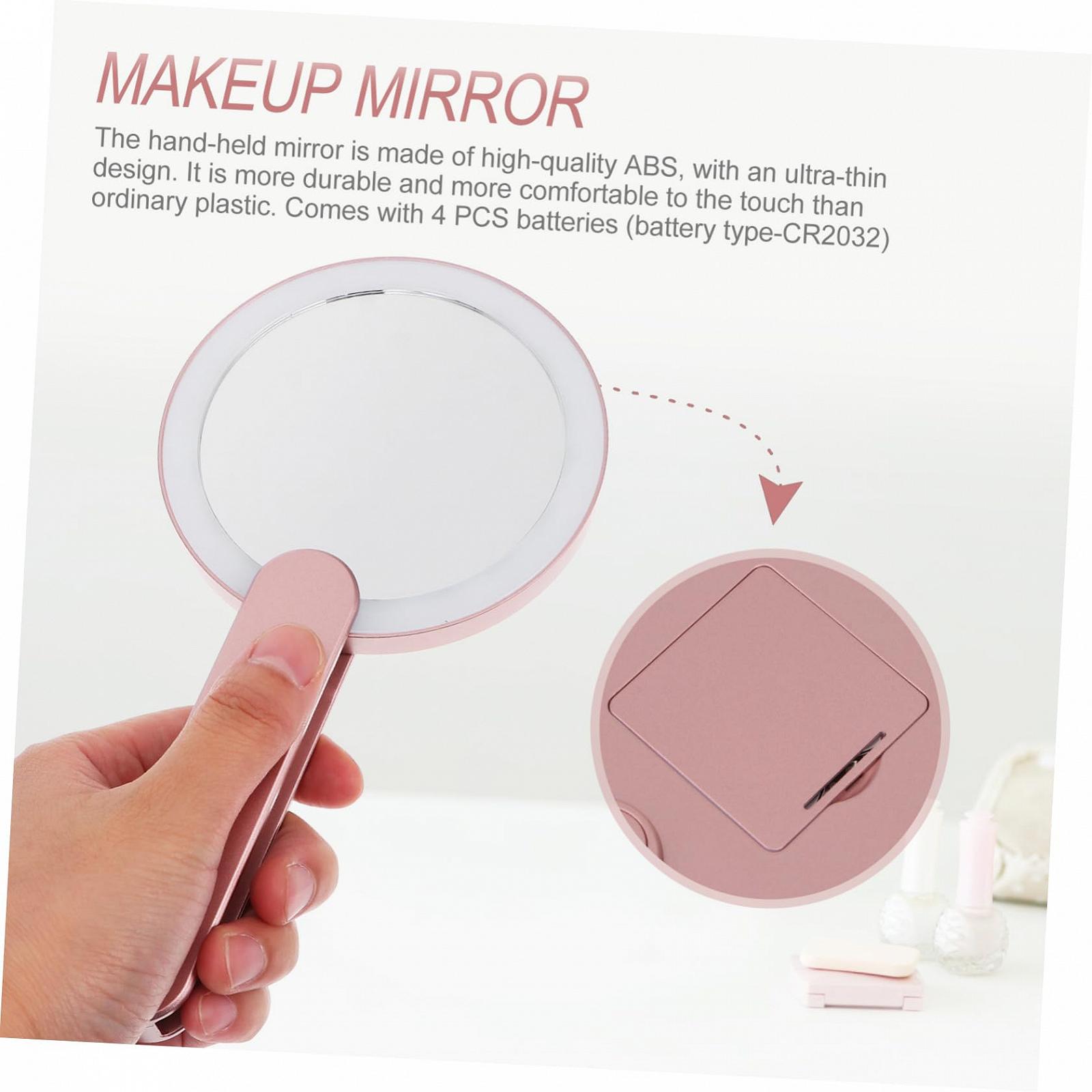 Ручное зеркало Angoily 2 STK Beleuchteter Серебристый, фото №4 Ручное зеркало Angoily 2 STK Beleuchteter Серебристый, фото №4