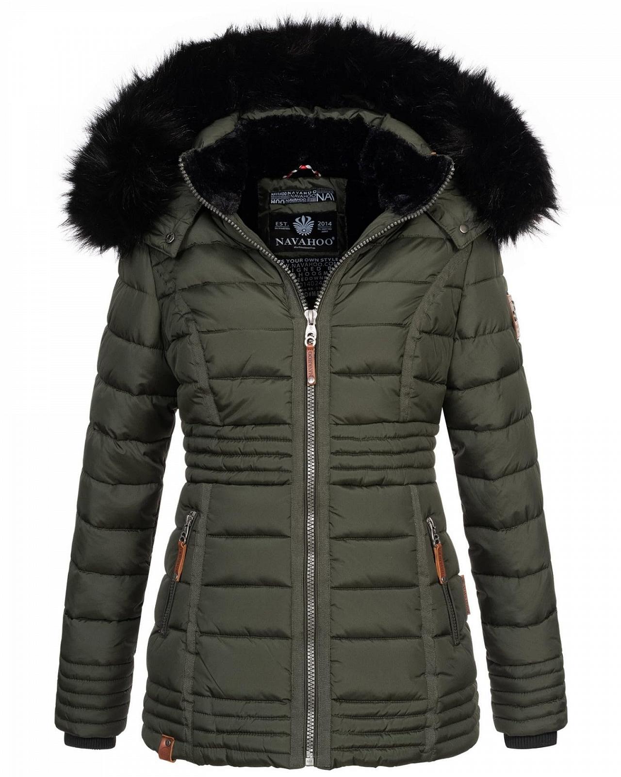 Теплая зимняя женская куртка Navahoo, стеганая куртка с мехом Teddy, B900, фото №1