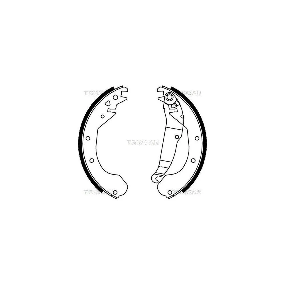 Комплект гальмівних колодок TRISCAN 8100 24410 для OPEL VAUXHALL задня вісь, фото №1
