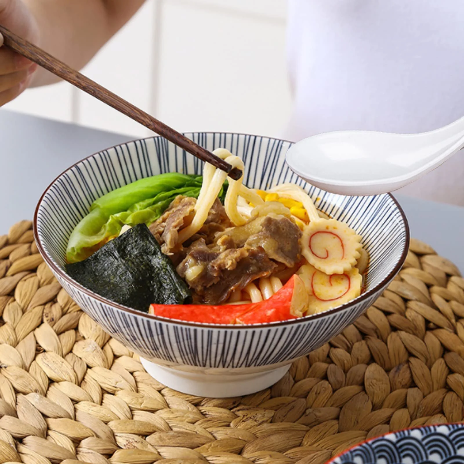 Набір азіатських супових ложок 10 шт, Меламінові, фото №6 Набір азіатських супових ложок 10 шт, Меламінові, фото №6