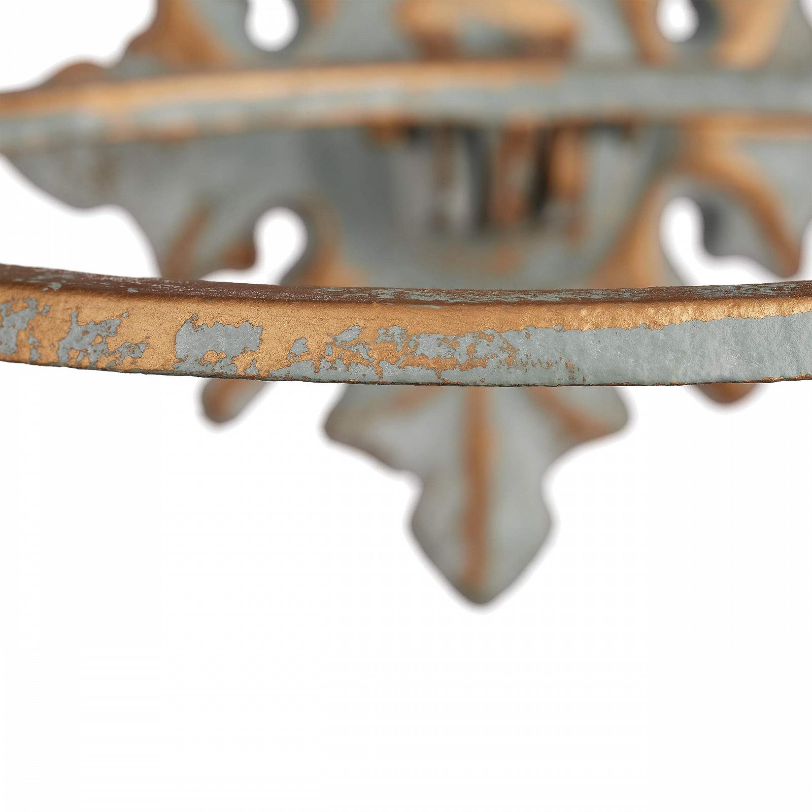 Настінний тримач для квітів Relaxdays 2 шт. Бароко Чавун 13.5 см Золотисто-сірий, фото №7 Настінний тримач для квітів Relaxdays 2 шт. Бароко Чавун 13.5 см Золотисто-сірий, фото №7