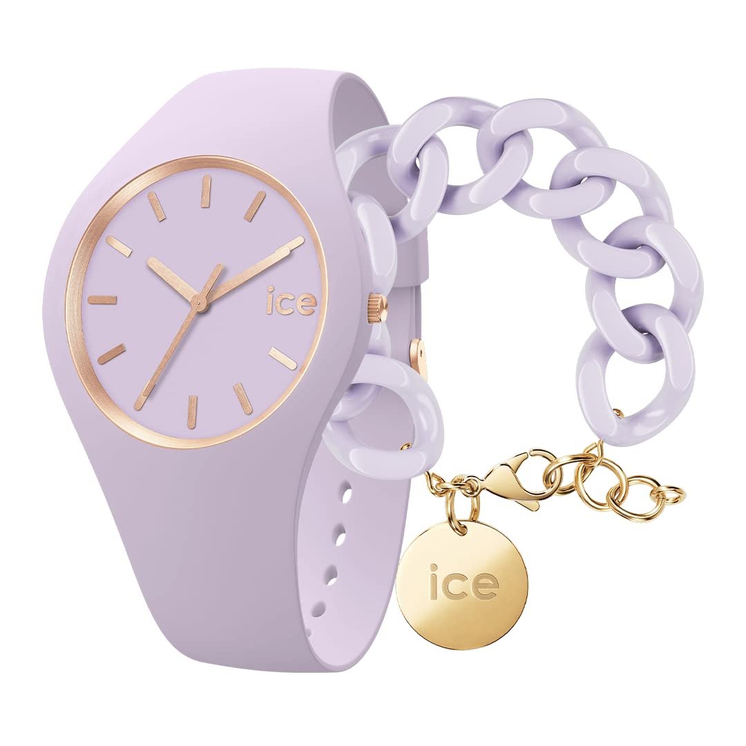 Часы Ice Glam Brushed Lavender Small 3H + Ювелирные изделия - Цепочный Браслет Lavender, фото №1