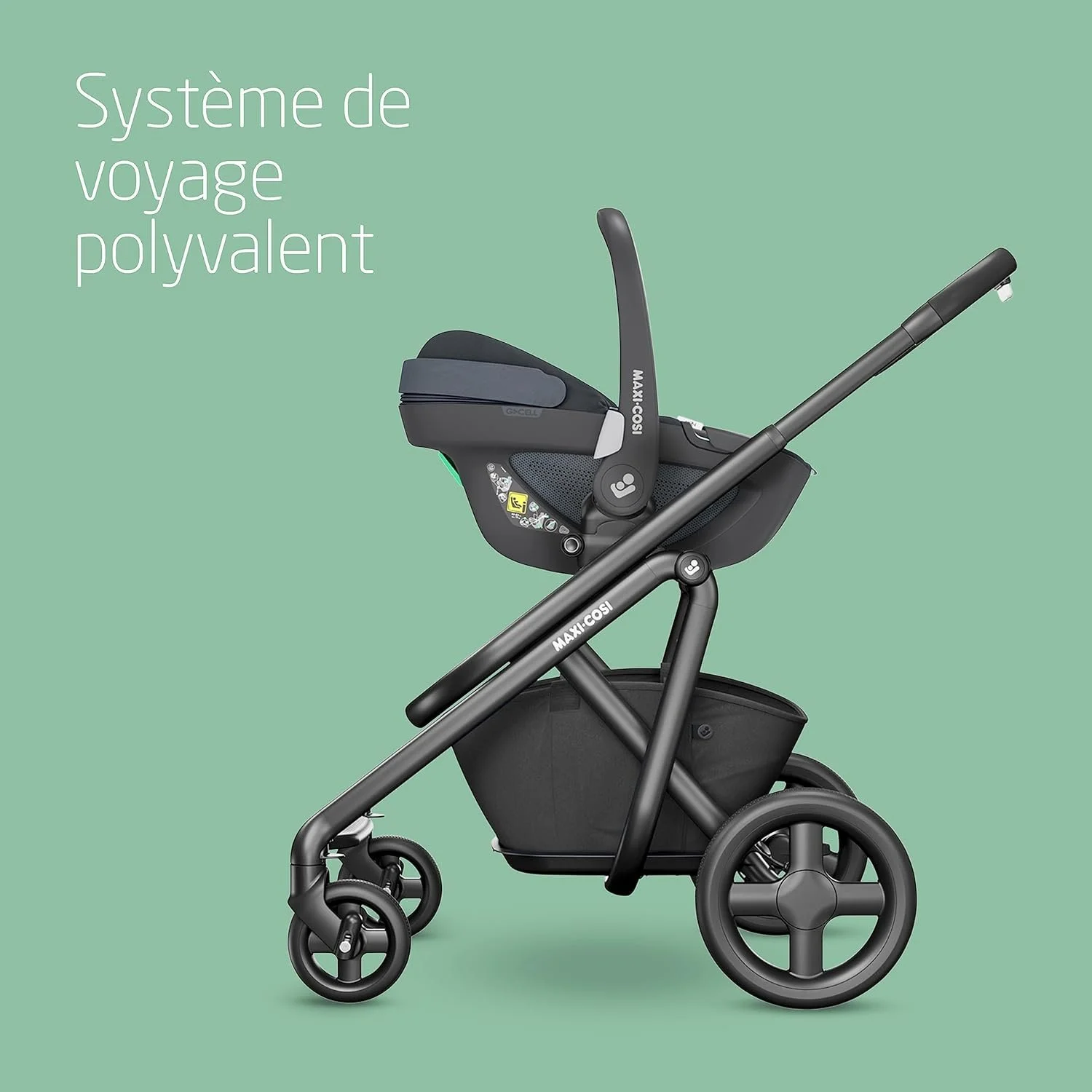 Дитяче автокрісло Maxi-Cosi Pebble 360 / Бічний захист G-Cell / ClimaFlow Comfort / 0-15 місяців / Essential Graphite, фото №3 Дитяче автокрісло Maxi-Cosi Pebble 360 / Бічний захист G-Cell / ClimaFlow Comfort / 0-15 місяців / Essential Graphite, фото №3