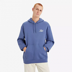 Джемпер Levi's RELAXED FIT GRAPHIC HOODIE blue L - Фото 1