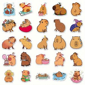 Купити Капибара стикеры наклейки Capybara аксессуары 50 шт - Фото 1 Капибара стикеры наклейки Capybara аксессуары 50 шт - Фото 1