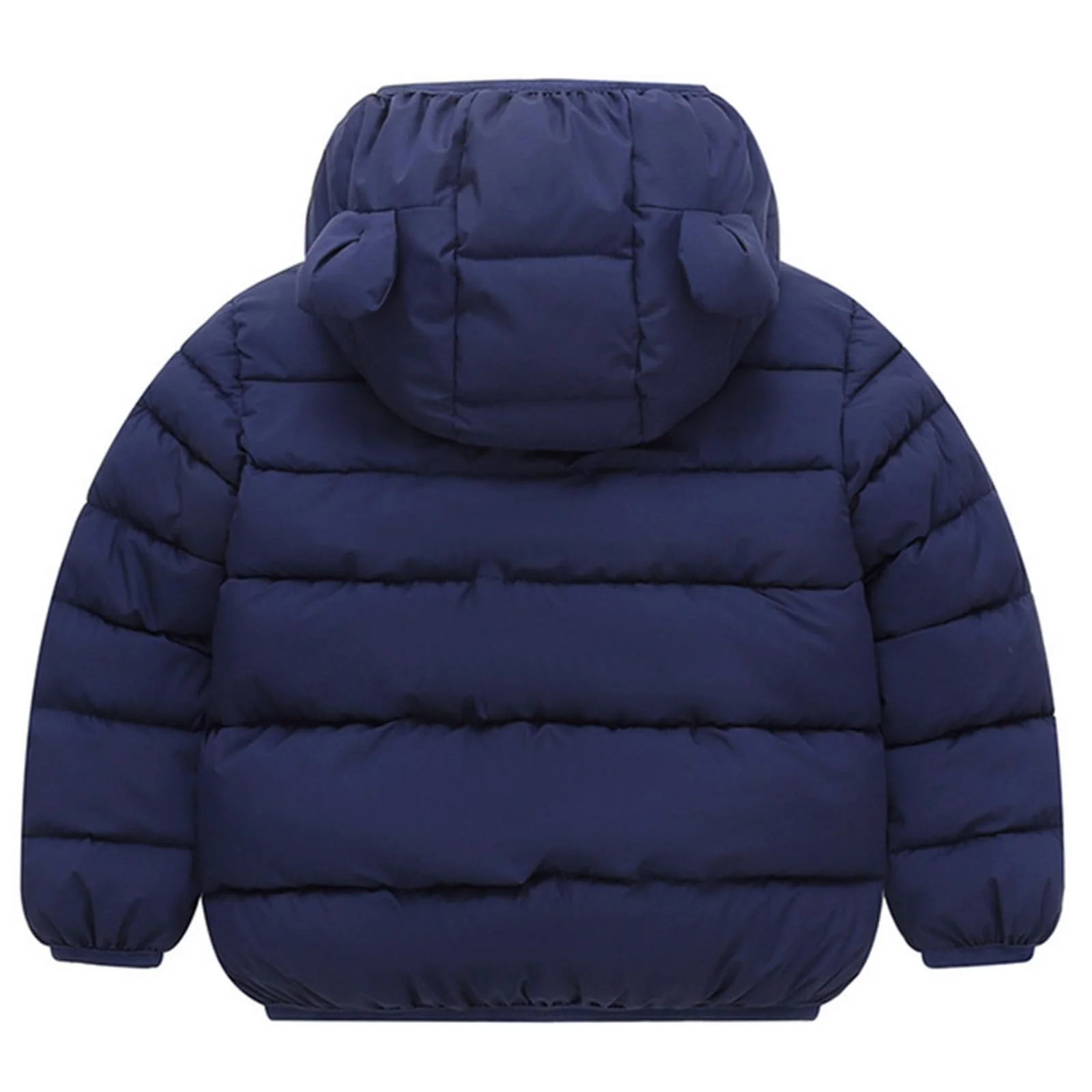 Зимняя куртка для мальчиков 176, детская зимняя куртка для мальчиков, пуховик, теплый, с толстой флисовой подкладкой, с капюшоном и молнией, для малышей и детей для игр на открытом воздухе, фото №2
