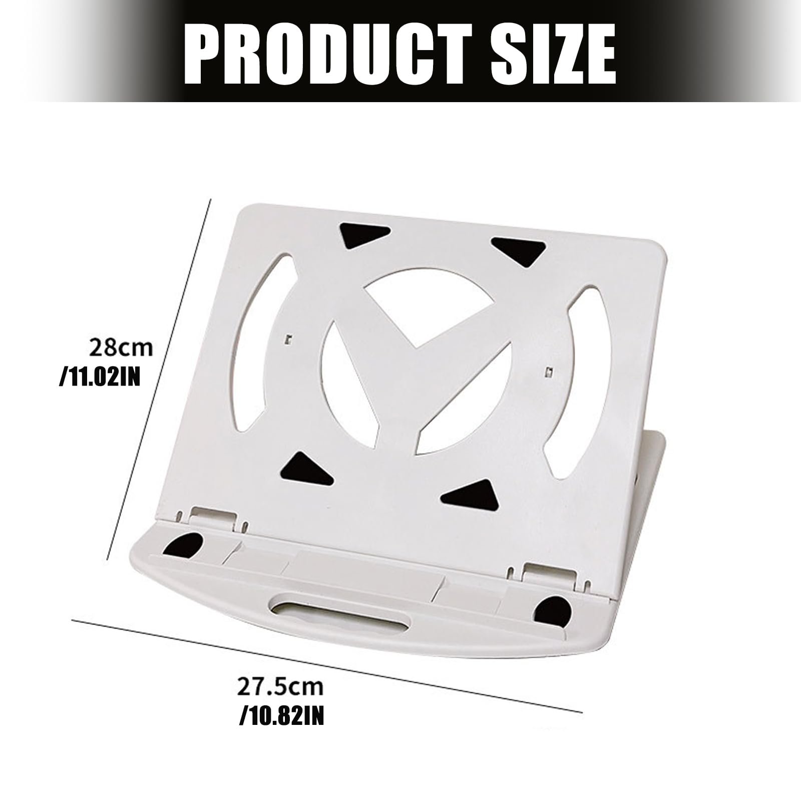 Прочная подставка для ноутбука с улучшенной вентиляцией, регулировкой, эргономичный держатель для длительного набора текста, компактный дизайн, регулируемая подставка для ноутбука, фото №8