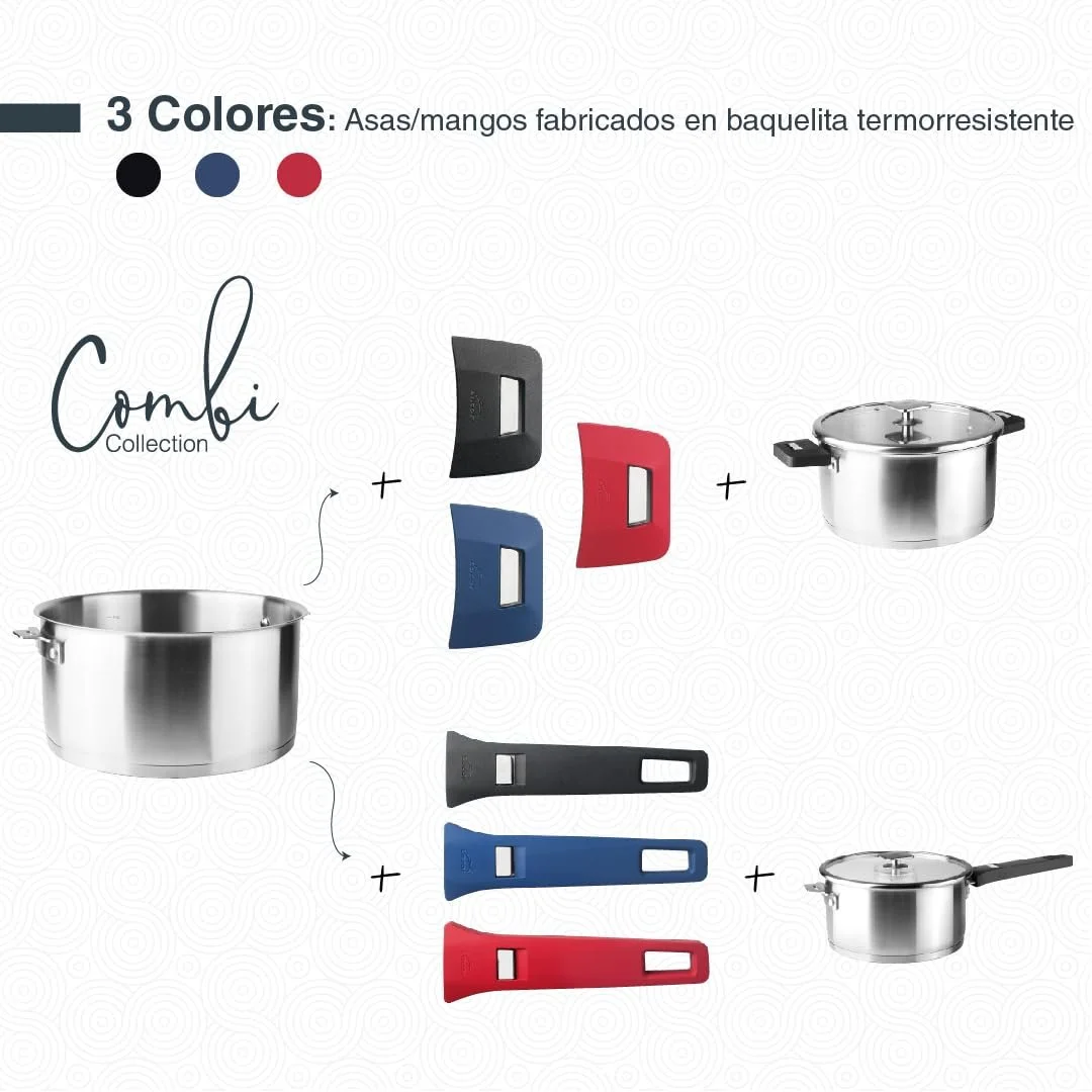 Сотейник Lacor 56614 1 л 18/10 нержавіюча сталь алюміній індукційний 14 см, фото №5