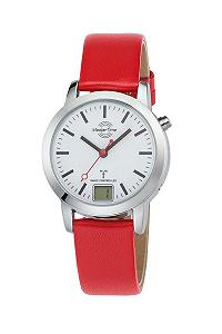 Женские часы Тип Master Time Кварцевые MTLA-10918-11L Аналоговые с цифровой датой с кожаным ремешком - Фото 1