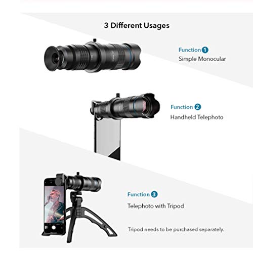 Монокуляр Spacmirrors 28-Fach Teleskop-Zoomobjektiv Monokular, фото №7 Монокуляр Spacmirrors 28-Fach Teleskop-Zoomobjektiv Monokular, фото №7