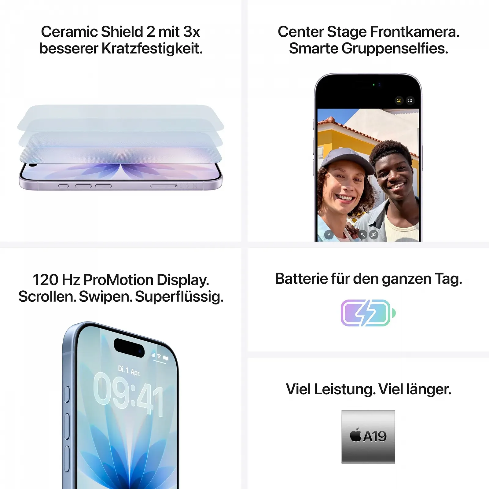 Смартфон Apple iPhone 17 256 GB 6.3" A19 White, фото №4 Смартфон Apple iPhone 17 256 GB 6.3" A19 White, фото №4