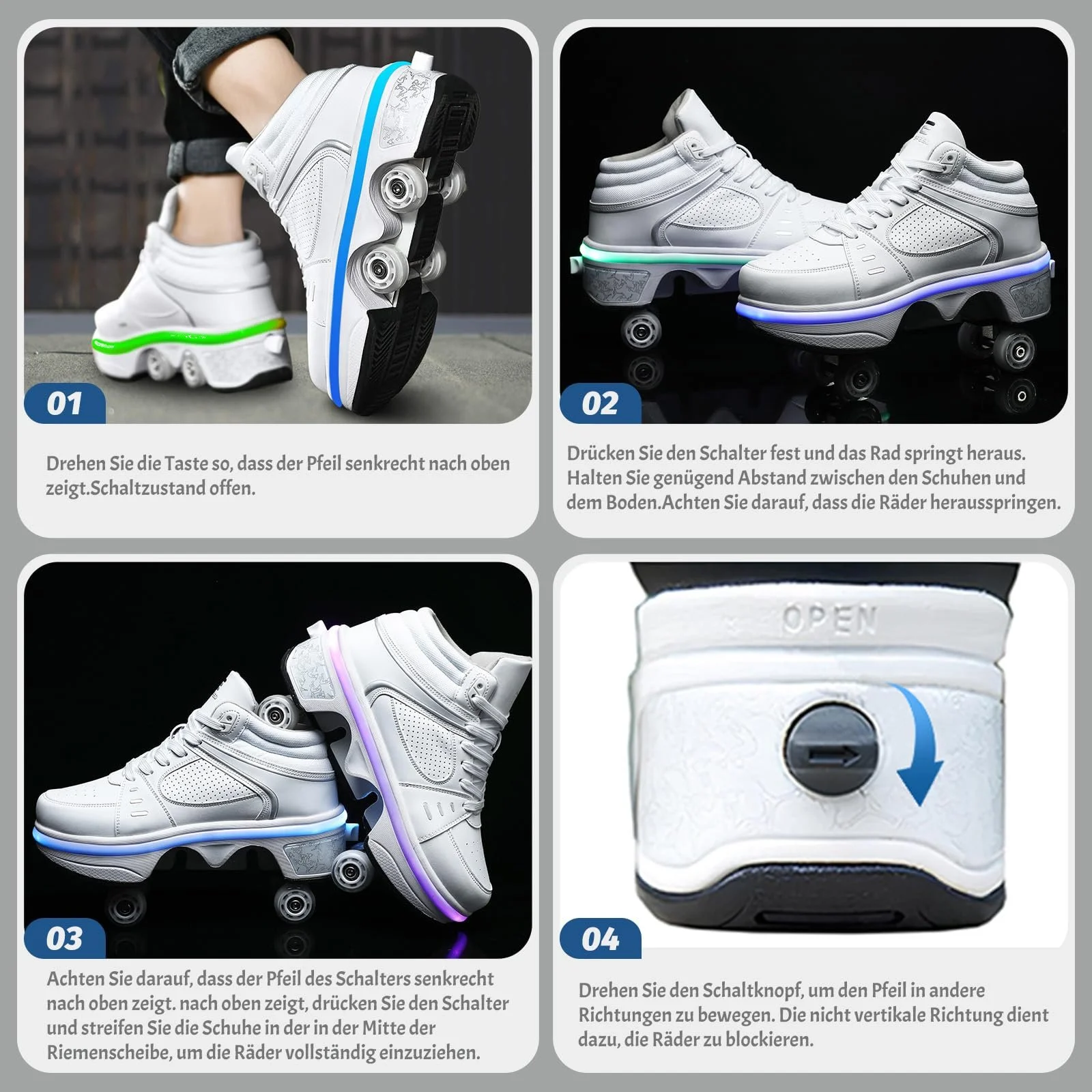 Роликові Кросівки для Дівчат з Колесами, фото №5