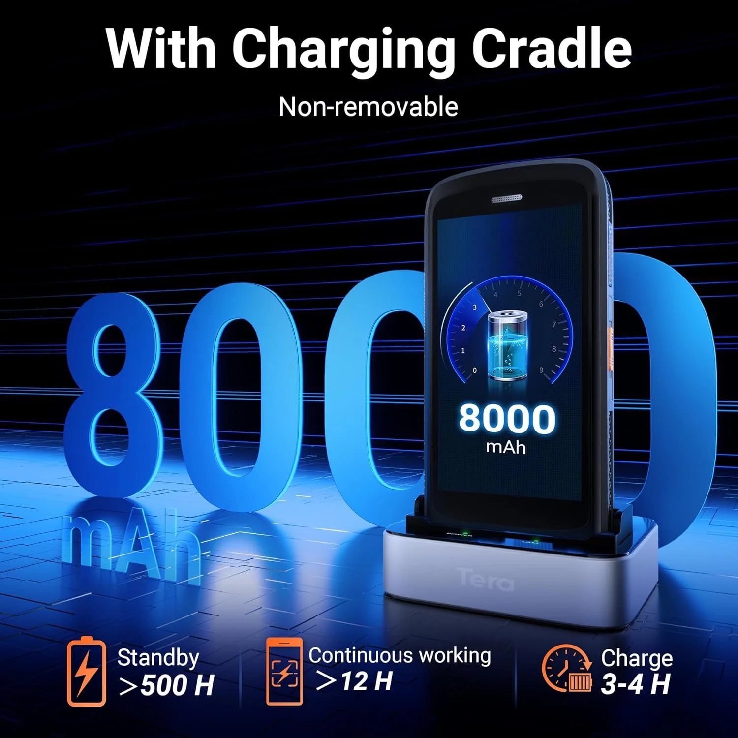 Смартфон-сканер 5.2" Tera P172 3/32 Gb 4G 2-SIM NFC 8 ядер Android 11 Black, фото №7 Смартфон-сканер 5.2" Tera P172 3/32 Gb 4G 2-SIM NFC 8 ядер Android 11 Black, фото №7