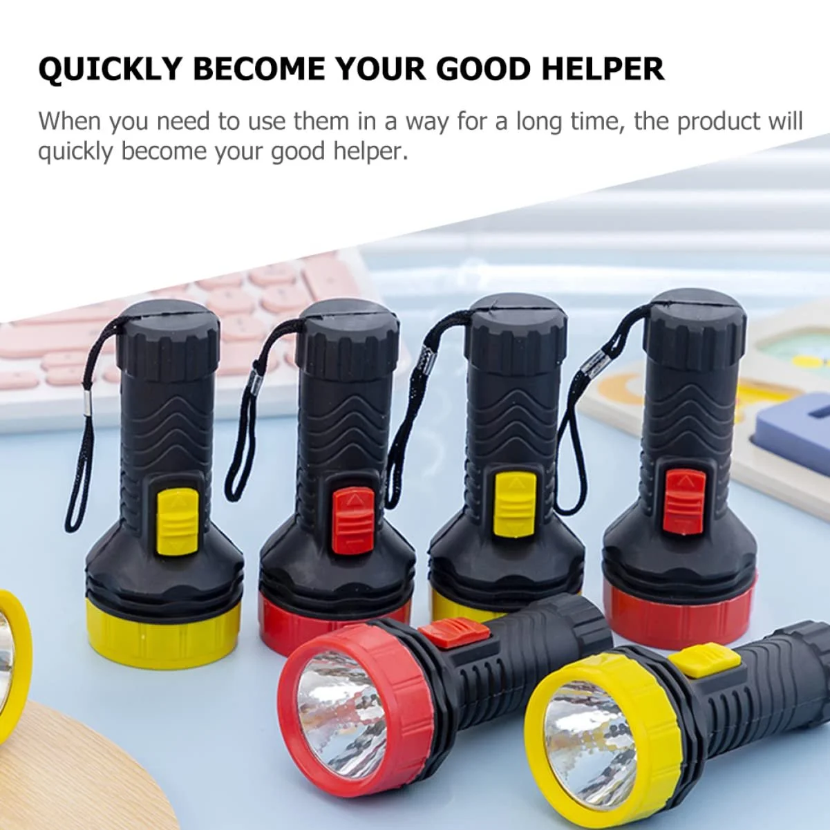Мини Фонарик UKCOCO 6 шт. Карманный Светодиодный Фонарик-Ручка ABS Маленький Фонарик Детский, фото №3 Мини Фонарик UKCOCO 6 шт. Карманный Светодиодный Фонарик-Ручка ABS Маленький Фонарик Детский, фото №3