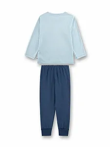 Пижама Sanetta для мальчиков Длинная Синий Трактор synthetic.ua - Фото 1