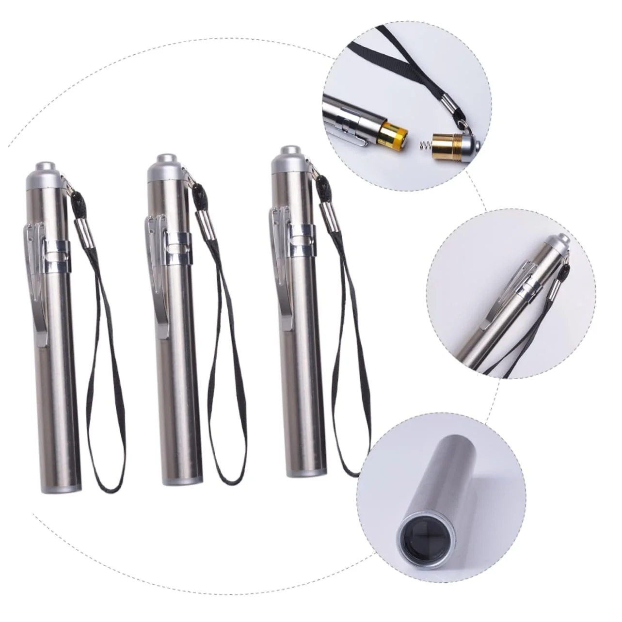 Міні ліхтарик LED HOMSFOU Портативний для кемпінгу та щоденного використання, 3 шт, фото №7