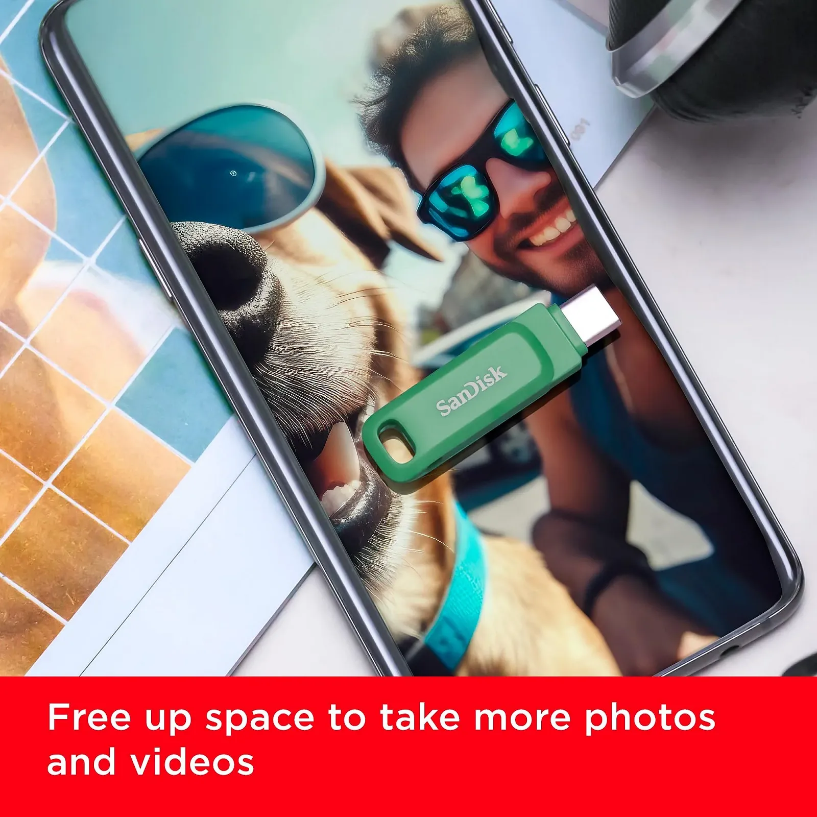 USB-флеш-накопичувач SanDisk Ultra Dual Drive Go 512 GB USB Type-C/Type-A Absinthe Green, фото №3 USB-флеш-накопичувач SanDisk Ultra Dual Drive Go 512 GB USB Type-C/Type-A Absinthe Green, фото №3