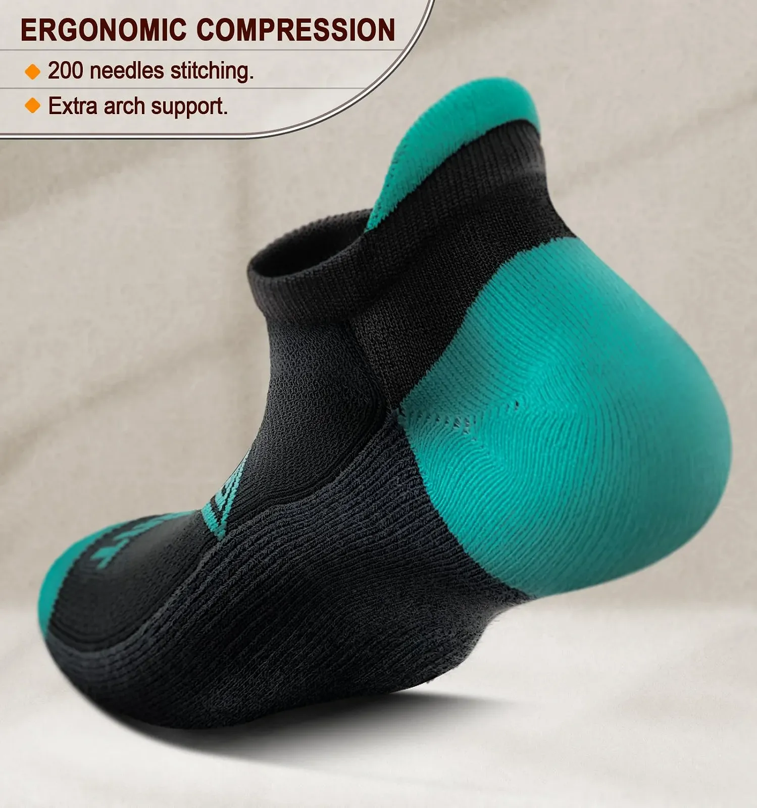 Носки BULLIANT Sneaker 6 пар, Женские спортивные носки Носки для бега Короткие носки Дышащие, Подпяточники с полной подушкой, фото №3 Носки BULLIANT Sneaker 6 пар, Женские спортивные носки Носки для бега Короткие носки Дышащие, Подпяточники с полной подушкой, фото №3