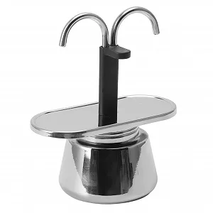 Мока Кавник Aoresac 2 Чашки, Компактна Кавоварка з Нержавіючої Сталі - Фото 1