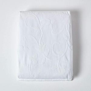 Покрывало Белый Homescapes Классический 230 x 260 см Мательясе Цветочный узор 80% Хлопок 20% Полиэстер synthetic.ua - Фото 1