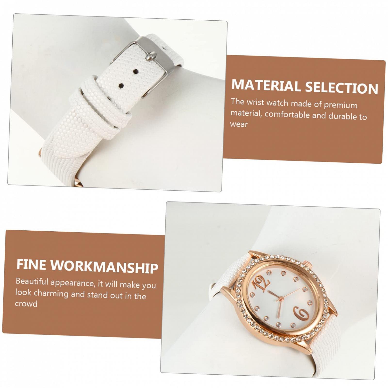 Часы Healvian маленькие с украшениями женские серебряные женские часы деловые кожаные белые, фото №8 Часы Healvian маленькие с украшениями женские серебряные женские часы деловые кожаные белые, фото №8