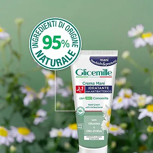 Крем для рук Glicemille Зволожуючий та гігієнічний з гліцерином, оливковою олією та органічною ромашкою 100 мл synthetic.ua - Фото 1