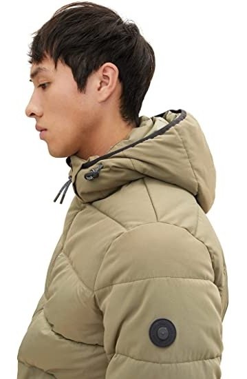 Куртка Tom Tailor puffer jacket mix Бежевый S, фото №3