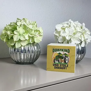 Скарбничка Village Money Box дерев'яна з написом Dorfkind та мотивом трактора synthetic.ua - Фото 1