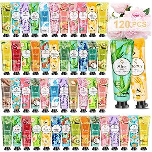 Купить Крем для рук, набор 120 штук, мини-крем для рук, подарочный набор для женщин, ароматизированный крем для рук и ног для очень сухой кожи рук, небольшие подарки для женщин и мужчин, рождественский и подарок на день рождения - Фото 1 Крем для рук, набор 120 штук, мини-крем для рук, подарочный набор для женщин, ароматизированный крем для рук и ног для очень сухой кожи рук, небольшие подарки для женщин и мужчин, рождественский и подарок на день рождения - Фото 1