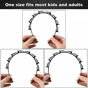 Обруч для волос с зубчатой ​​расческой и зажимами, многослойный, плетеный synthetic.ua - Фото 1
